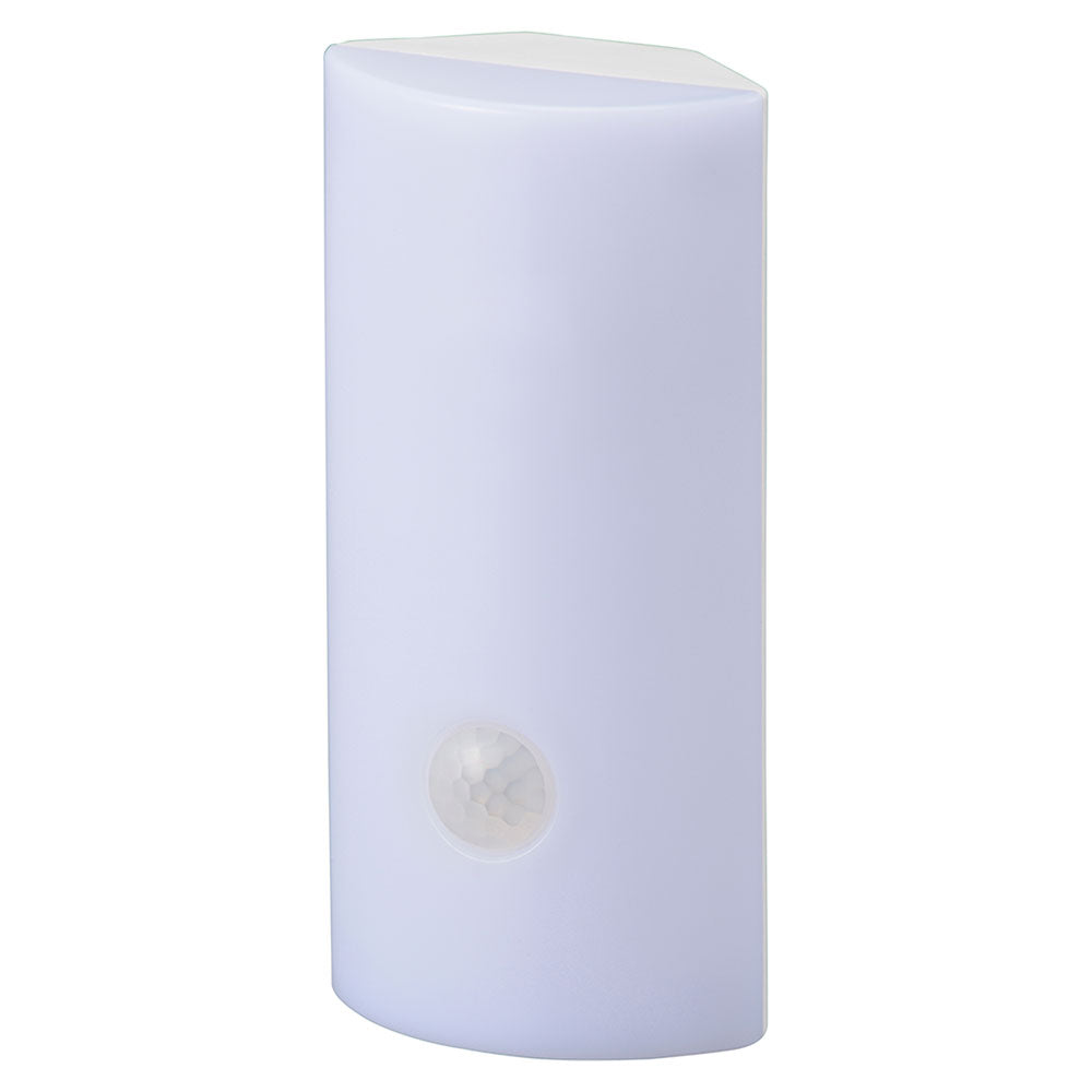 LEDナイトライト(明暗+人感センサー/60lm/昼白色/保護等級IPX4/単4形×3本使用/点灯保持時間10秒)_06-1634_NIT-BLA6JCS-WN_OHM(オーム電機)